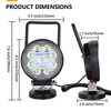 PICAA 1-Piece 4 Inch LED Work Light with Magnetic Base,