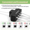 XANHAM RJ11 Cable 4 Way Splitter 6P4C Connector Phone Line