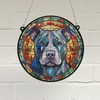 Image Industry Staffordshire Bull Terrier Stained Glass Effect Suncatcher -