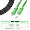 Fibergaga-50M(165ft) SC/APC to SC/APC Outdoor Fiber Optic Cable, Simplex Single