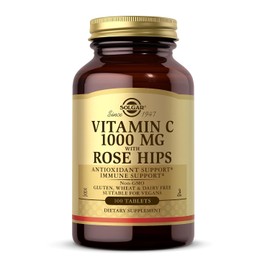 Solgar Vitamin C 1000 mg with Rose Hips Tablets - Pack of 100