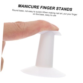 WOONEKY 1set Manicure Tools Finger Placement Device Nail Art Work Material for Nail Training Makeup Tables and Personal Use