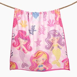 Eunzel - Paquete de 2 toallas de playa de microfibra para niños, toallas de secado rápido para niñas y niños, toallas de viaje sin arena para playa, c