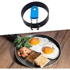 Egg Ring 2-Pack Stainless Steel Egg Rings with Anti-Scald Folding