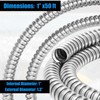 Yaocom 1 Inch Metal Flexible Conduit 50 ft Reduced Wall