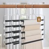 Cycleacc Pants Hangers, 6 Pack Anti-Slip Space Saving Hangers, 5