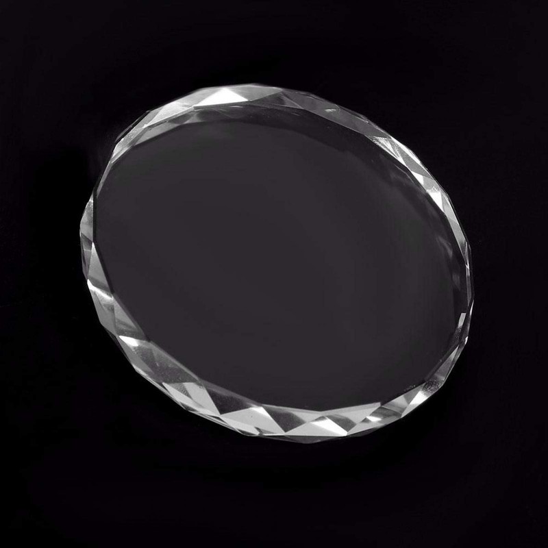 Glass Palette Cosmetic Mixing Plate Reusable Smooth for Nail Salon