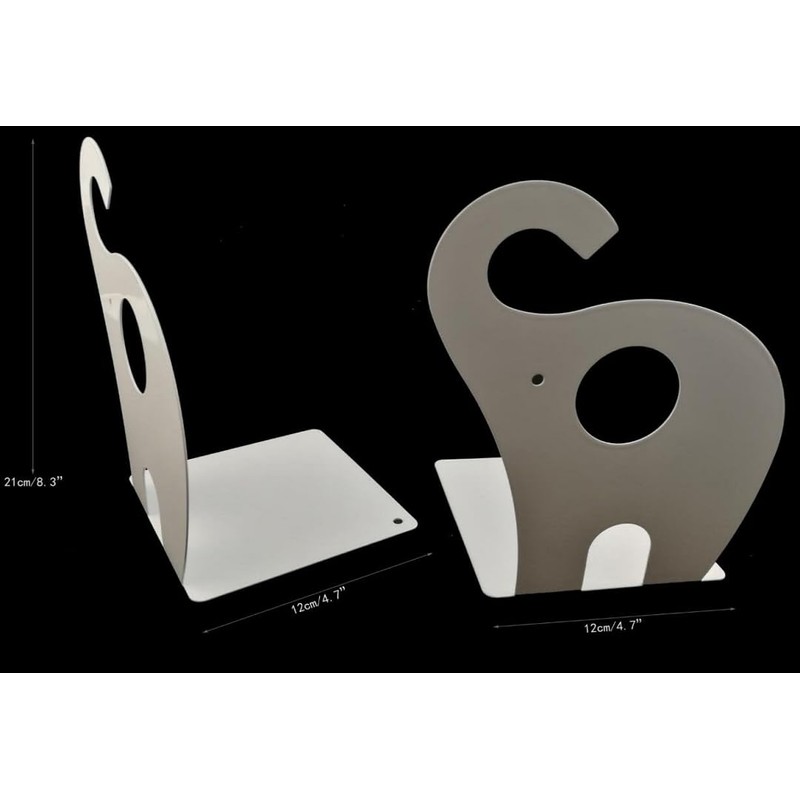 zmgmsmh one Pair Cute Cartoon Elephant Nonskid Bookends Art Bookend