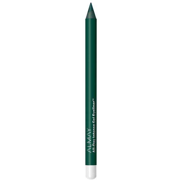 Almay All-Day Intense Gel Eyeliner, Longlasting, Waterproof, Fade-Proof Creamy High-Performing Easy-to-Sharpen Liner Pencil, 150 Evergreen, 0.028 oz.