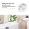 8 Inch Round Vent Cover, 200mm Weather Resistant ABS White