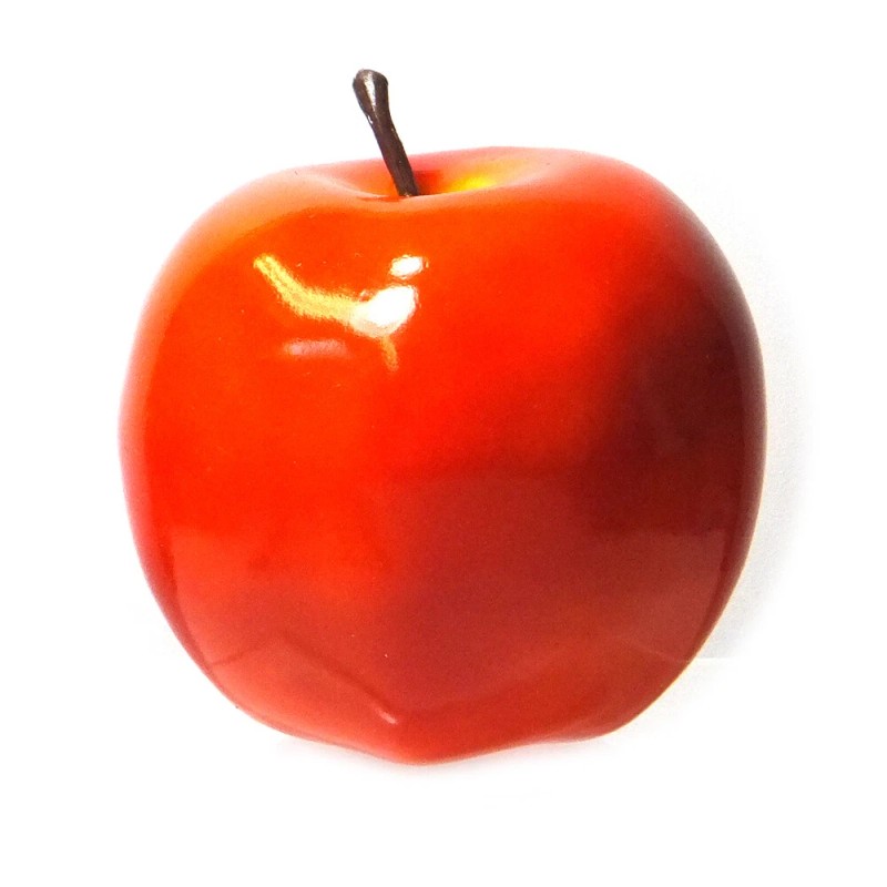 Vasefill Artificial Apple Extra-large 3.75-in Round Apples Fake Fruit Red