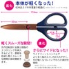 Kokuyo Scissors Saxa Titanium Glueless Blade Navy Blue Hasa PT280DB