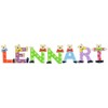 Playshoes Children's Wooden Letters Name Set Lennart - Assorted