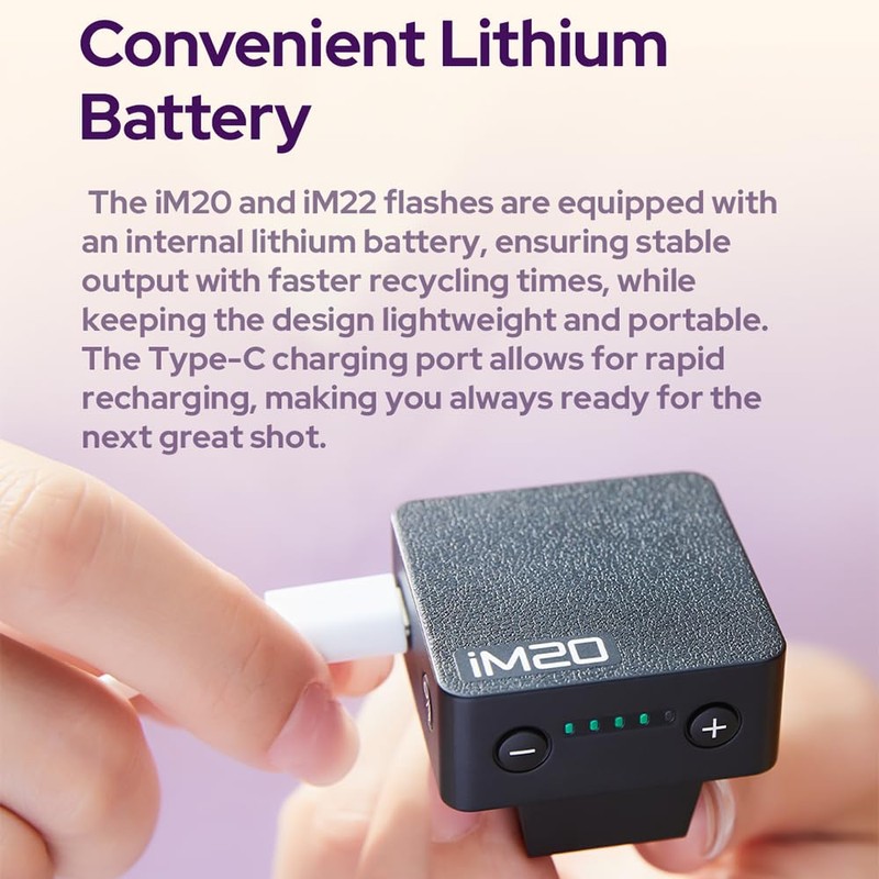 Godox iM20 Mini Flash for Canon, Sony, Fuji, Nikon, Panasonic,