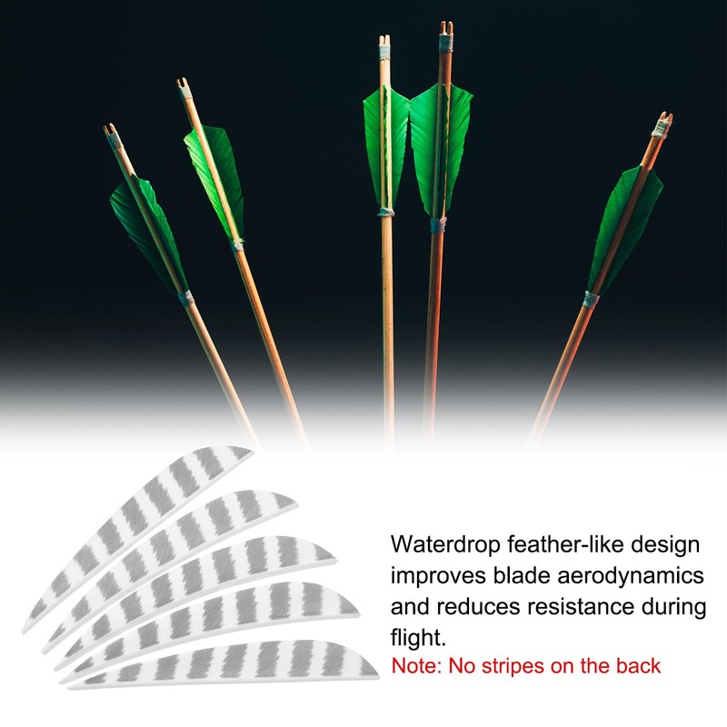 PATIKIL Shield Cut Vanes, 10 Pack 4 Inch Arrow Fletch