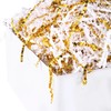 1LB White & Gold Crinkle Cut Paper Shred Filler for