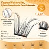 Extensiones de Pestañas 3D Pestañas Voluminosas Alargadoras Material Suave Ideal