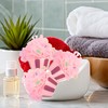 Soleil Naturale Large Pink Cupcake Loofah Bath Sponges, Set of