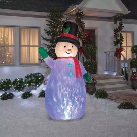 Gemmy Airblown Projection Snowman - Gemmy