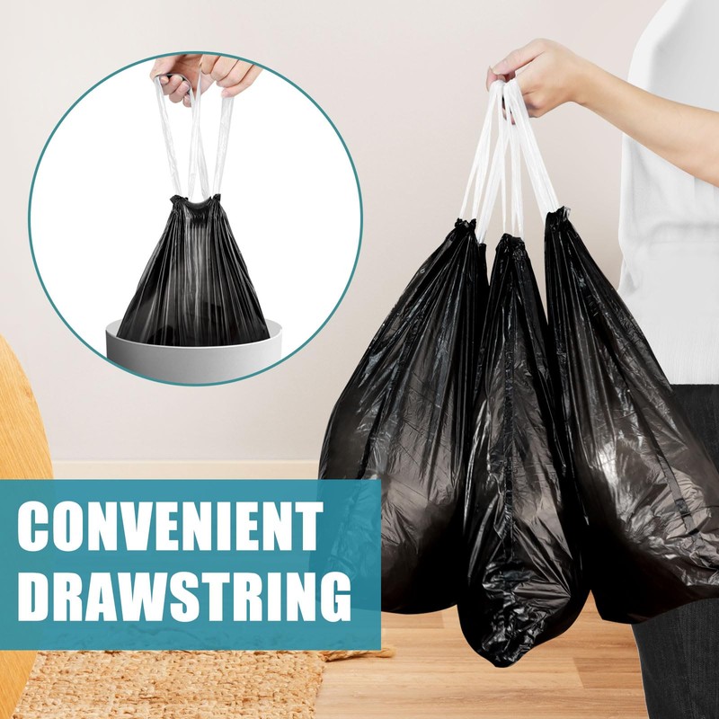 100 Count Small Trash Bags, JUKFITA 4 Gallon Trash Bags