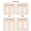 SILKDEMIS Professional Eyelid Tape 400Pcs (4mm,5mm,6mm,7mm), Eyelid Tape for Hooded