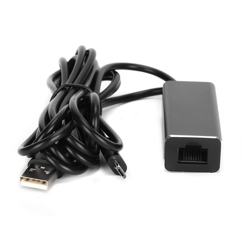 Micro USB to RJ45 Ethernet Adapter 10/100Mbps Conversion Transmission for