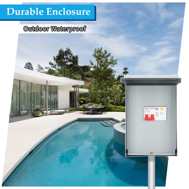 briidea 60 Amp Spa Panel with 3-Pole 60 Amp GFCI