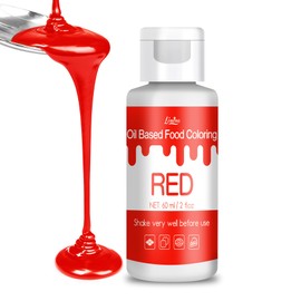 Limino Oil Based Food Coloring for Chocolate - Vivid Food Coloring Set for Candy Melts, Baking, Cake Decorating, Fondant - Fat Soluble Food Color Dye for Icing, Cookie, Crafts - 2 fl.oz / 60ml Bottles (Red)
