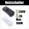 Powice Pack of 4 Intermediate Switches, Cord Switch, 230 V,
