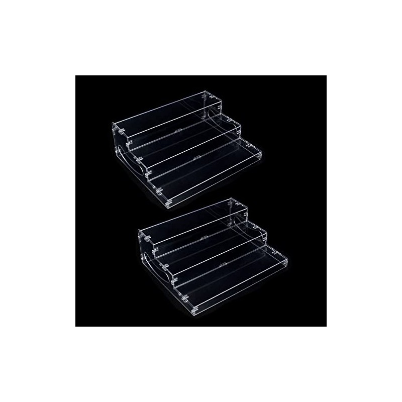 evron 2 Pack Pantry Organization and Storage Clear Plastics Spice