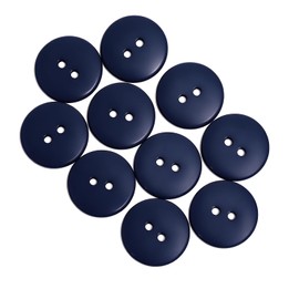 10pcs 3/8 Inch 10mm 16L Navy Blue Resin Sewing Buttons