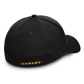Oakley Tincan Hat para Hombre, Blackout/Pure Gold, Large-X-Large