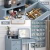 SMRITI Hanging Jewelry Organizer with Dual Zippered Pockets Canvas Double