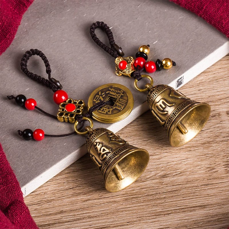 Lanito Feng Shui Feng Chime, Brass, Six Shui Shui, Five