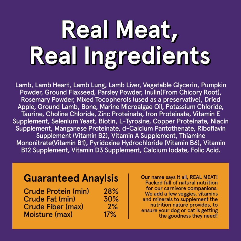 TRMC Real Meat Air Dried Dog Food w/Real Lamb -