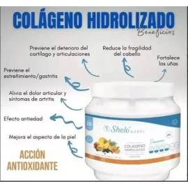 3 Colágeno Hidrolizado Premium Q10 Shelo Frutas + Regalo