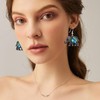 unixmoment Bohemian Vintage Silver Elephant Shell Dangle Drop Earrings Creative