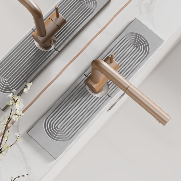 Faucet Mat for Kitchen Sink, Diatomite Quick Drying Tray ,