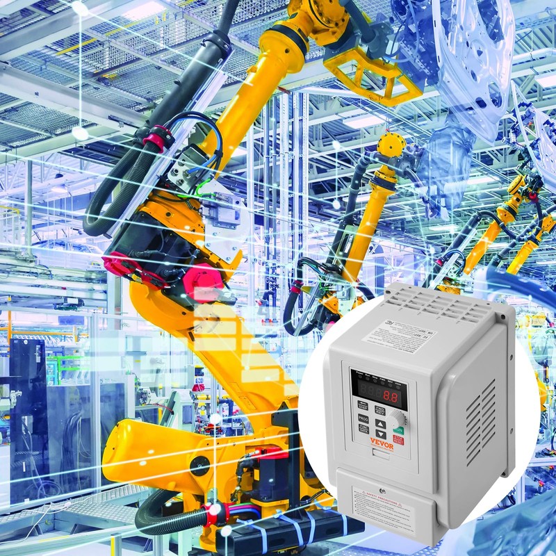 VEVOR VFD 3HP, 2.2KW, 10A, 1 Phase 220V-240V Input to