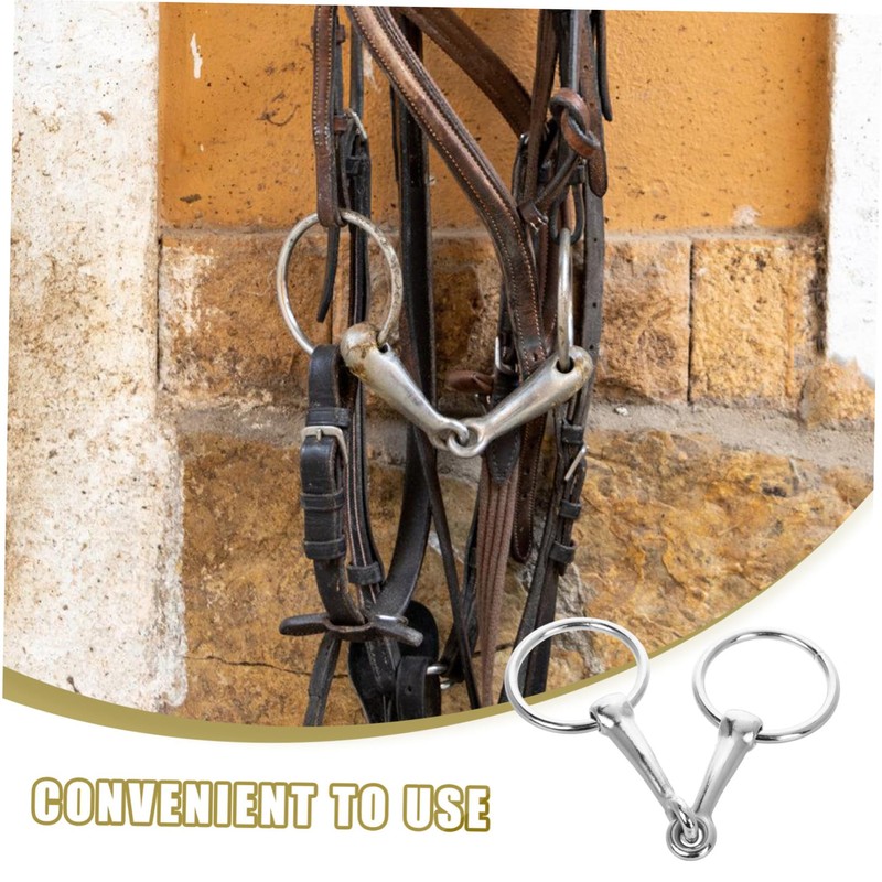 BIUDECO Durable Stainless Steel Horse Bit Tie Ring Heavy Duty