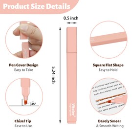 Piochoo Bible Highlighters,10Pcs Chisel Tip Aesthetic Markers,Pastel Highlighters for Journaling Planner Notes School Supplies