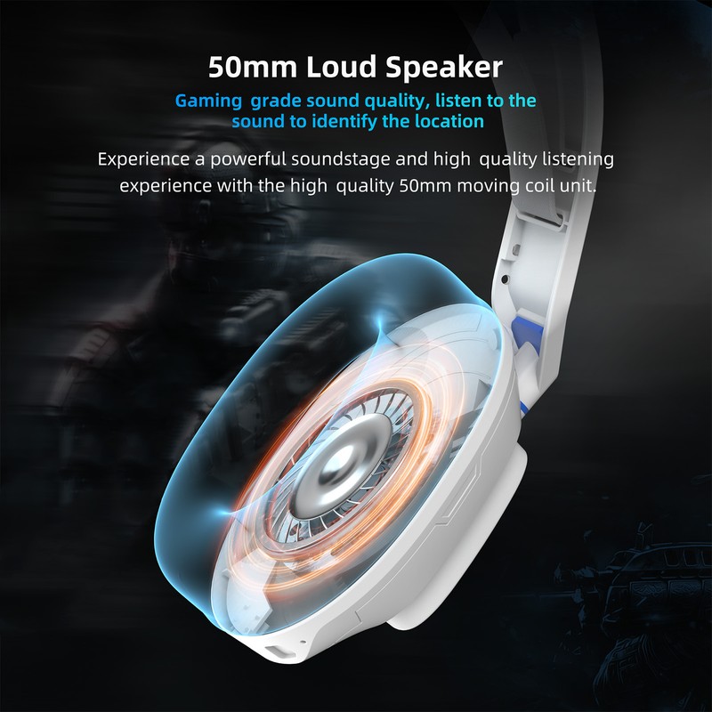 Wired Gaming Headset 2.4G Receiver Bluetooth 4 Modes Adjustable Headband