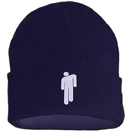 JFAN Knitted Hat Women's Unisex Warm Winter Plain Fleece Lined Hip-Hop Ski Skull Cap Gifts for Friends Cap, navy