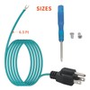 Shielded Ethernet Patch Panel Bond Ground Extension Cord –14AWG (Y-Terminal