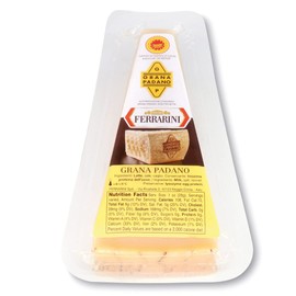 Ferrarini, Grand Padano, Italian Cheese, Parmesan, 7 oz (200 gr). Premium Italian Brand. Non-GMO
