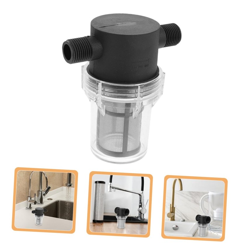 DOITOOL Rv Water Filter Strainer Thread Compact Inline Water Hose