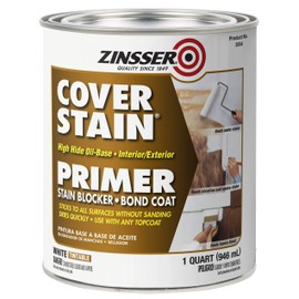 Rust-Oleum 3554 Zinsser High Hide Cover Stain Primer and Sealer, White 32 Fl Oz (Pack of 1)