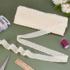 FINGERINSPIRE 15 Yards/13.7M Cotton Lace Trim 26mm Wide Beige Eyelet