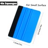 Umaki Wallpaper Tools Plastic Smoother, 21cm+10cm Felt Squeegee and Trimming