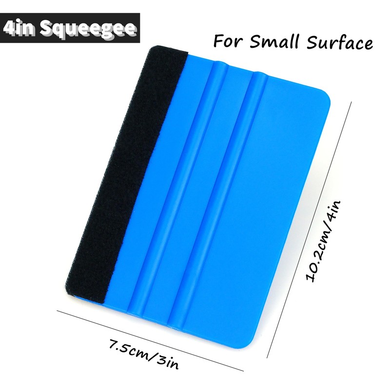 Umaki Wallpaper Tools Plastic Smoother, 21cm+10cm Felt Squeegee and Trimming
